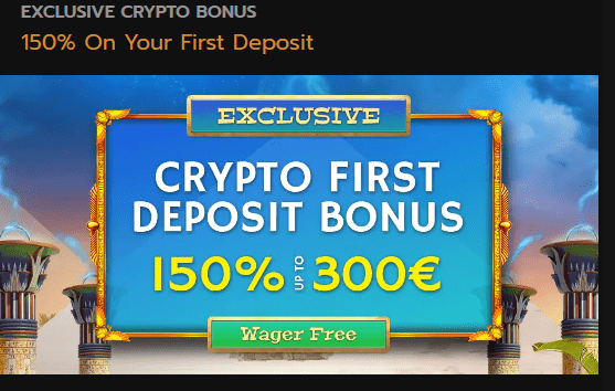 Crypto μπόνους στο Horus casino