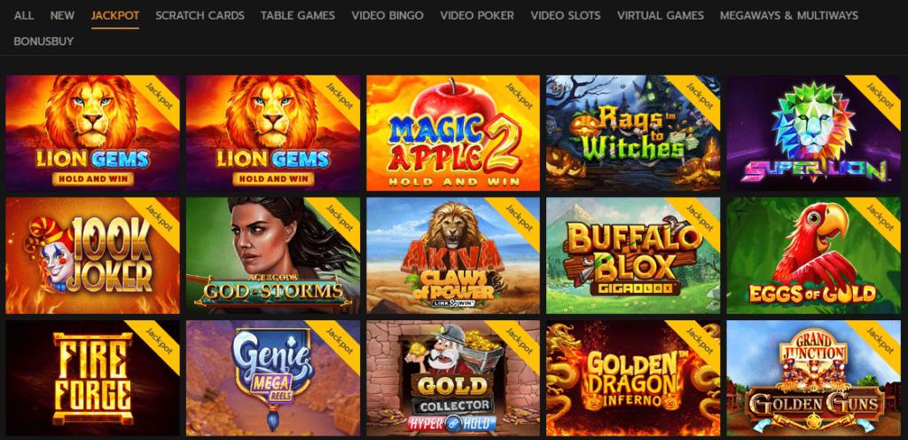 Κουλοχέρηδες με τζακποτ στο ονλινε Horus casino