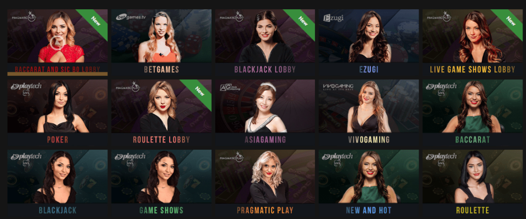 Λαιβ καζινο στο Horus casino